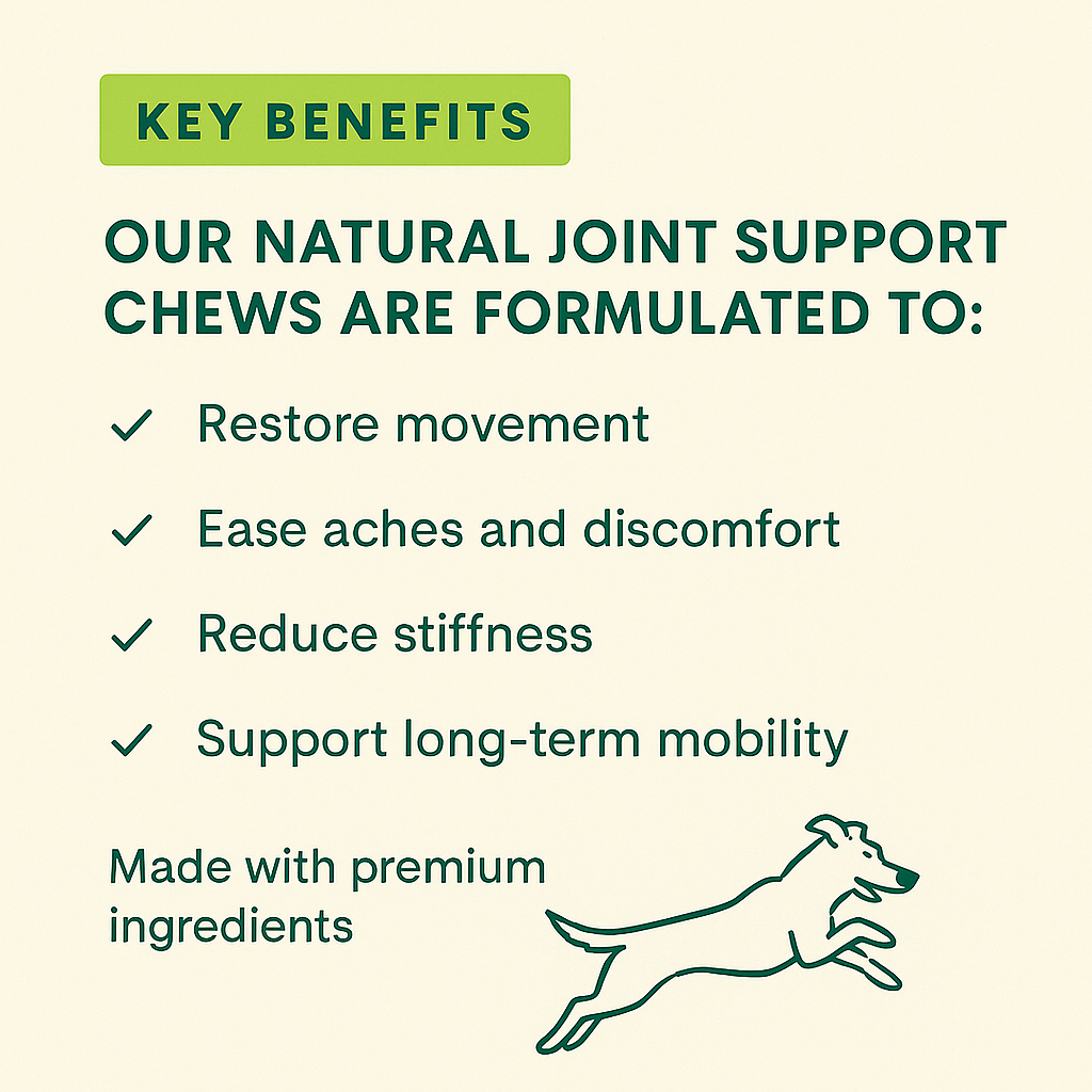 PetAroha Hip & Joint Health Soft Chews For Dogs 60 Chews